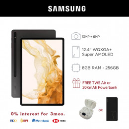 Samsung Galaxy Tab S8+ 5G 12.4-inch Tablet with 256GB Storage